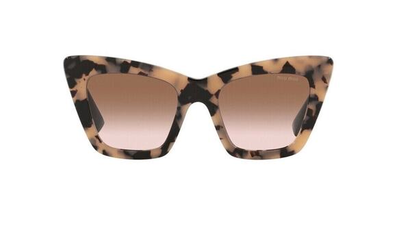 Miu Miu Accessories - Chic Miu Miu MU 01WS Brown Havana Cat Eye Sunglasses